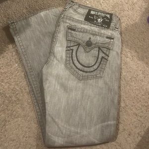 Mens True Religion Straight Leg Jeans